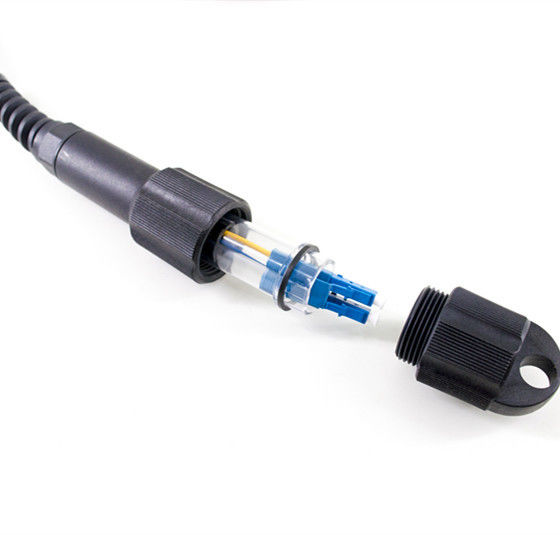 FTTA Solution Waterproof Fiber Optical Patch Cord LC Outdoor NSN Boot Duplex Singlemode